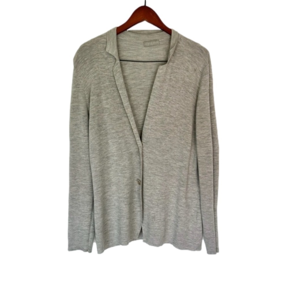 Le Tricot Perugia lana wool Silk cashmere blend V-neck cardigan made in Italy L